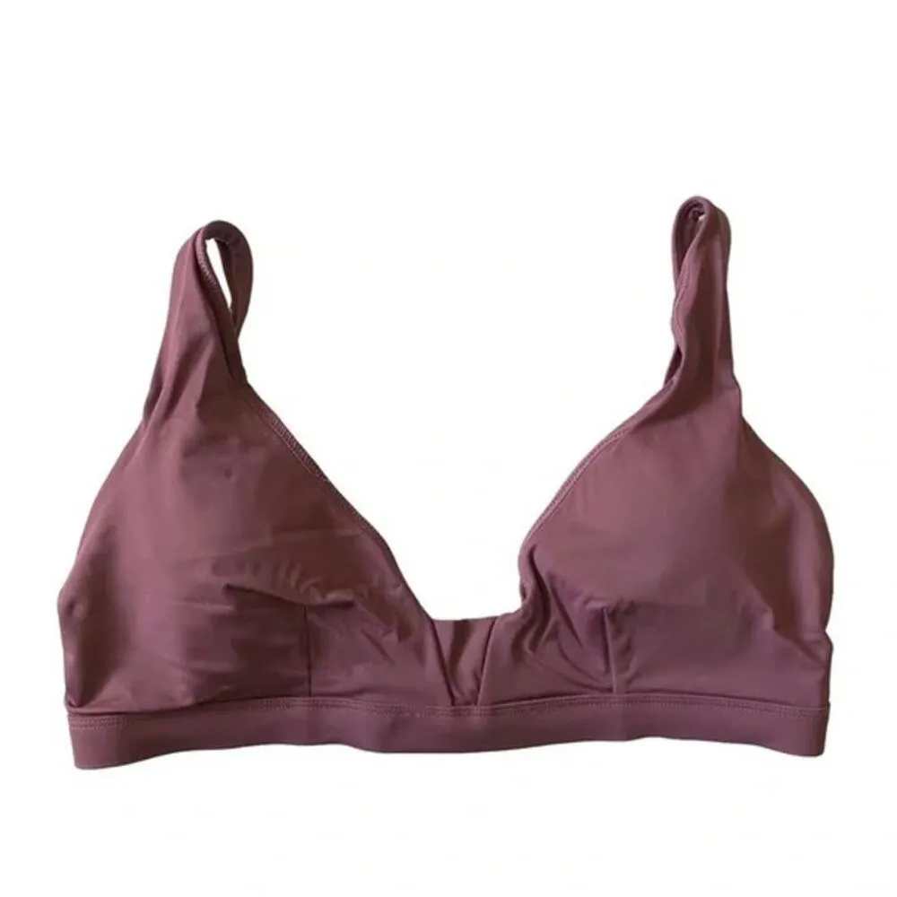 NWT Andie Swim The Tahiti Bikini Top Removable Pads M Cactus Flower Purple #2857 - Image 2