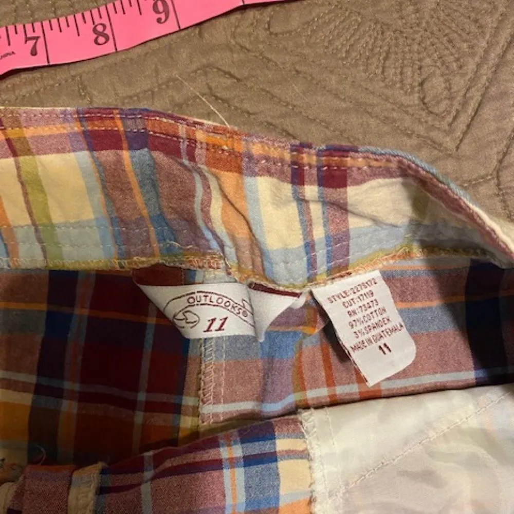 Outlooks plaid shorts Orange Size undefined - Image 3