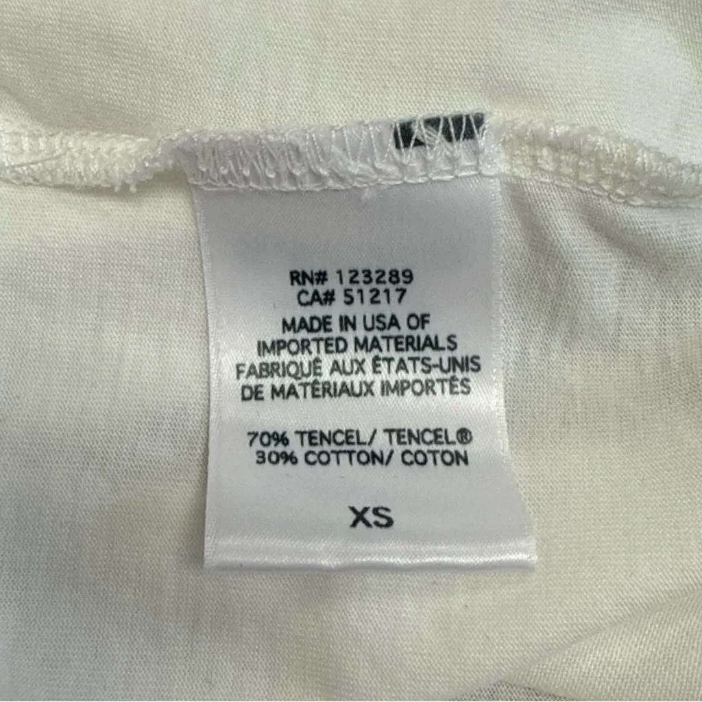 Lauren Moshi NWT White Wolf Painted Evil Eye Boyfriend Tee Size XS - Image 8