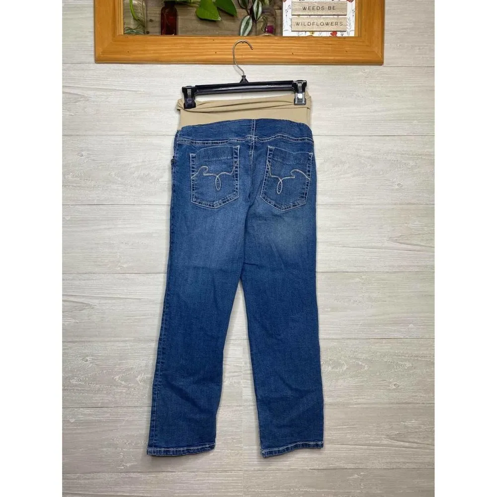 Indigo Blue  Maternity Capris - Image 6