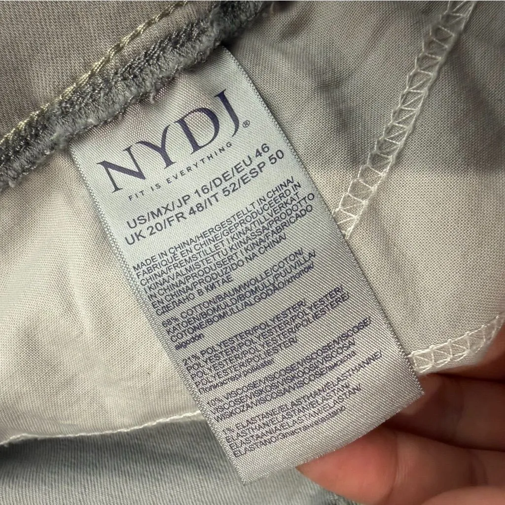 NYDJ Pull On Wide Leg Clean Grace Gray Stretch Size 16 NWT Casual Comfort - Image 5