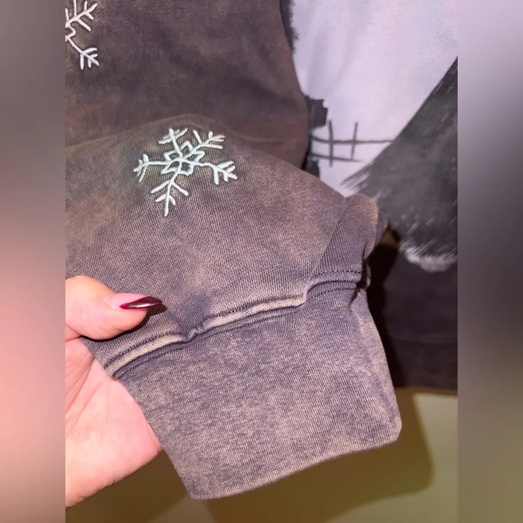 Disney Parks Nightmare Before Christmas Oversized Sweatshirt Medium NWT - Image 3