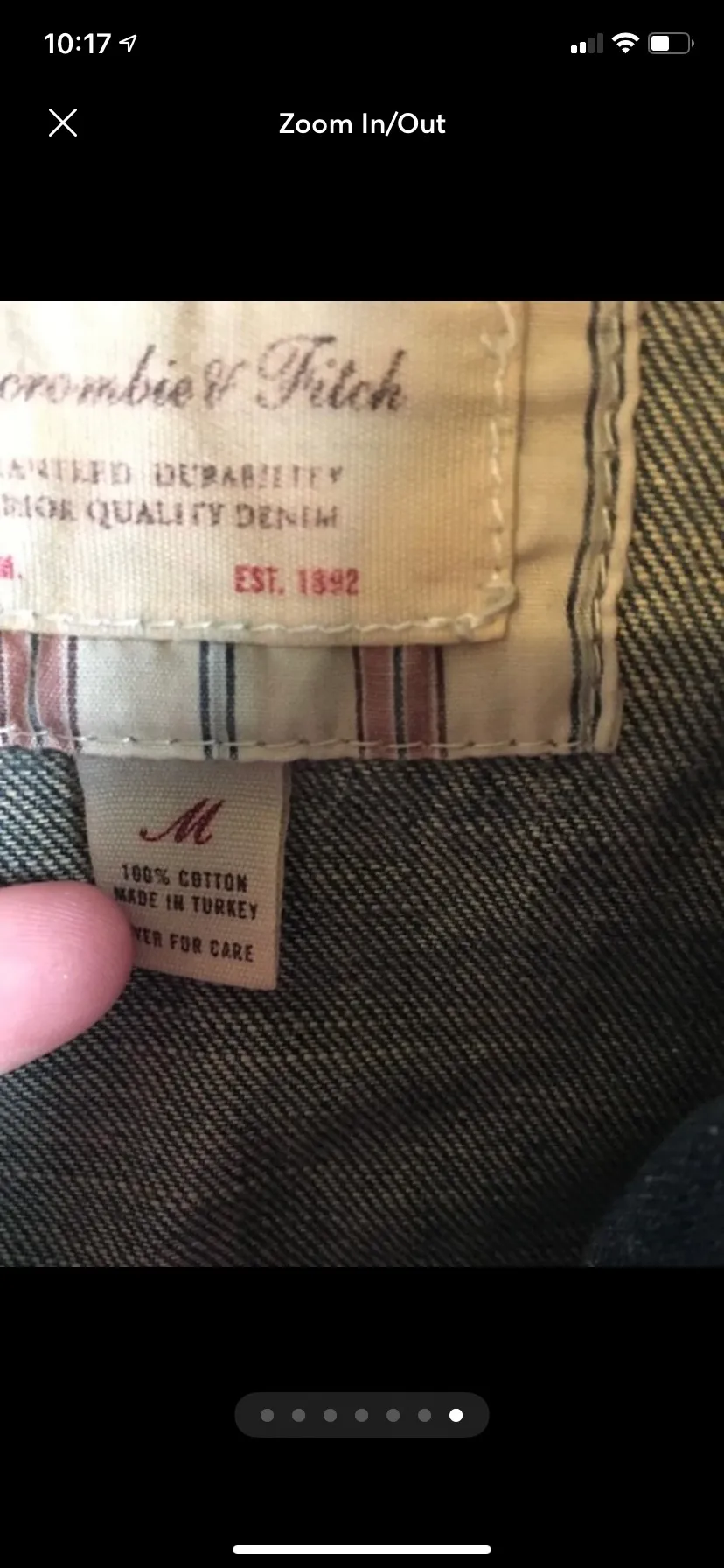 Abercrombie And Fitch Medium Denim Jacket - Image 6