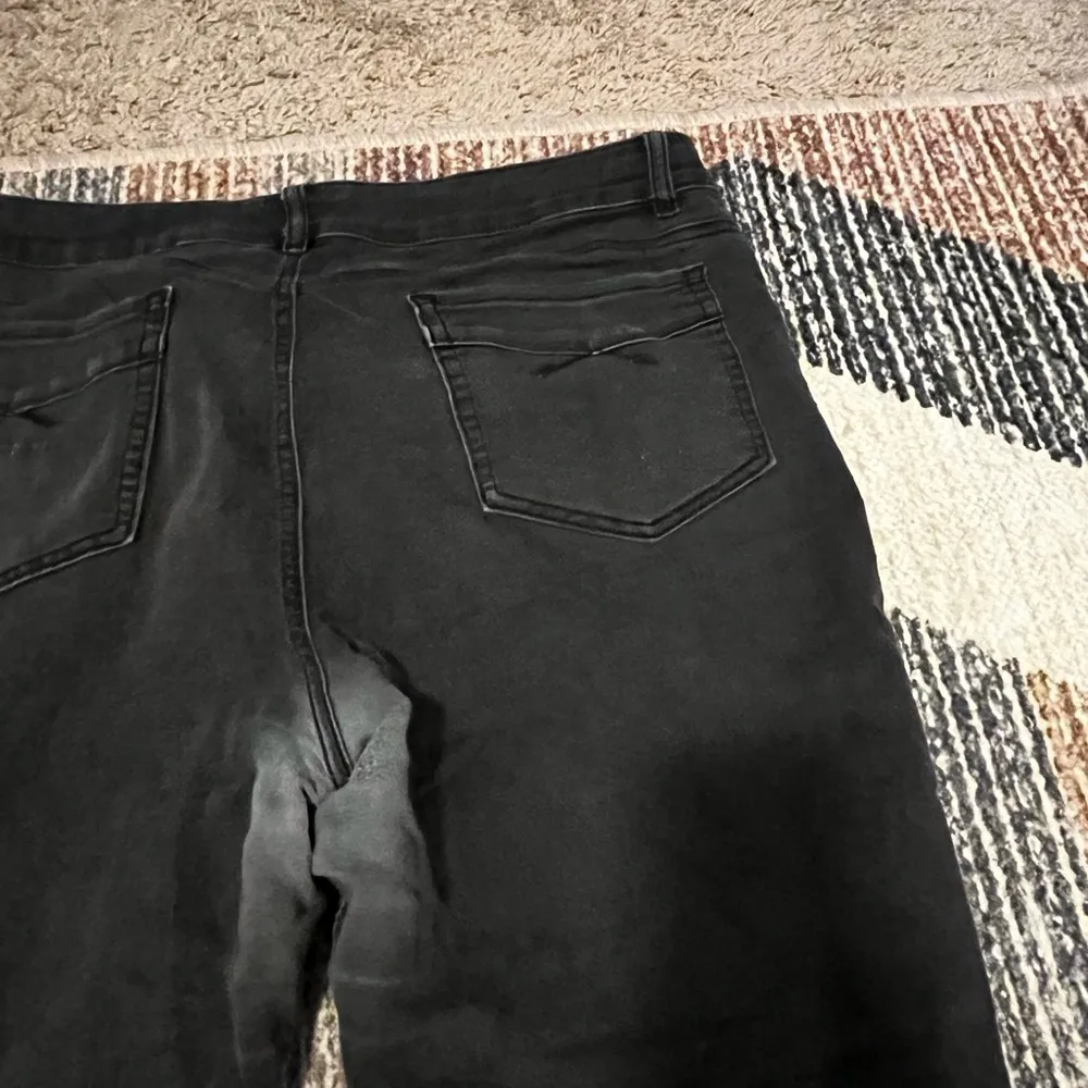 Black Denim Work Pants Size 18 - Image 4