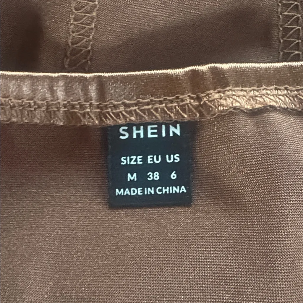 SHEIN Bronze Satin Top - Image 3