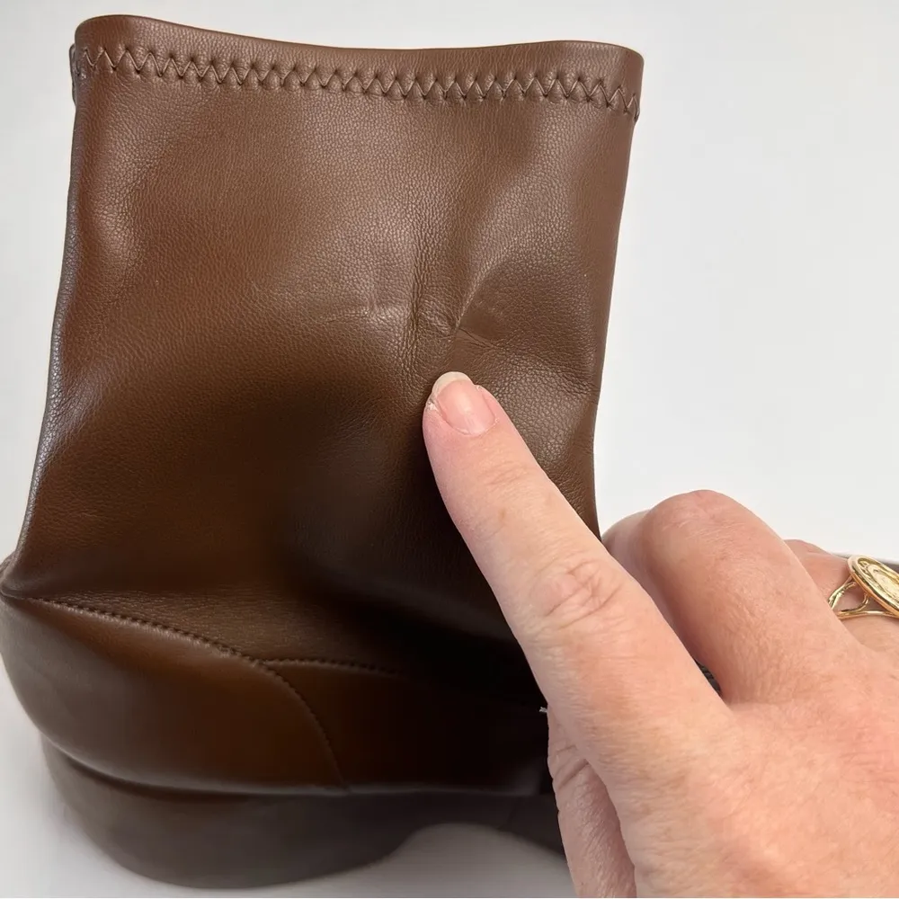 Simon Miller Hustler Vegan Leather Ankle Boot Women SZ 40 10 Brown Platform NWOT - Image 9