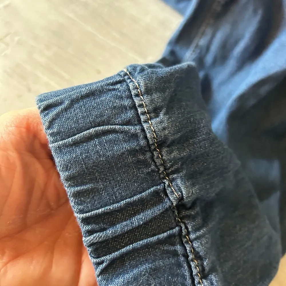 Levi’s Jet Set Tapered Joggers Pants Pull On Elastic Waist Medium Blue Large - Image 7