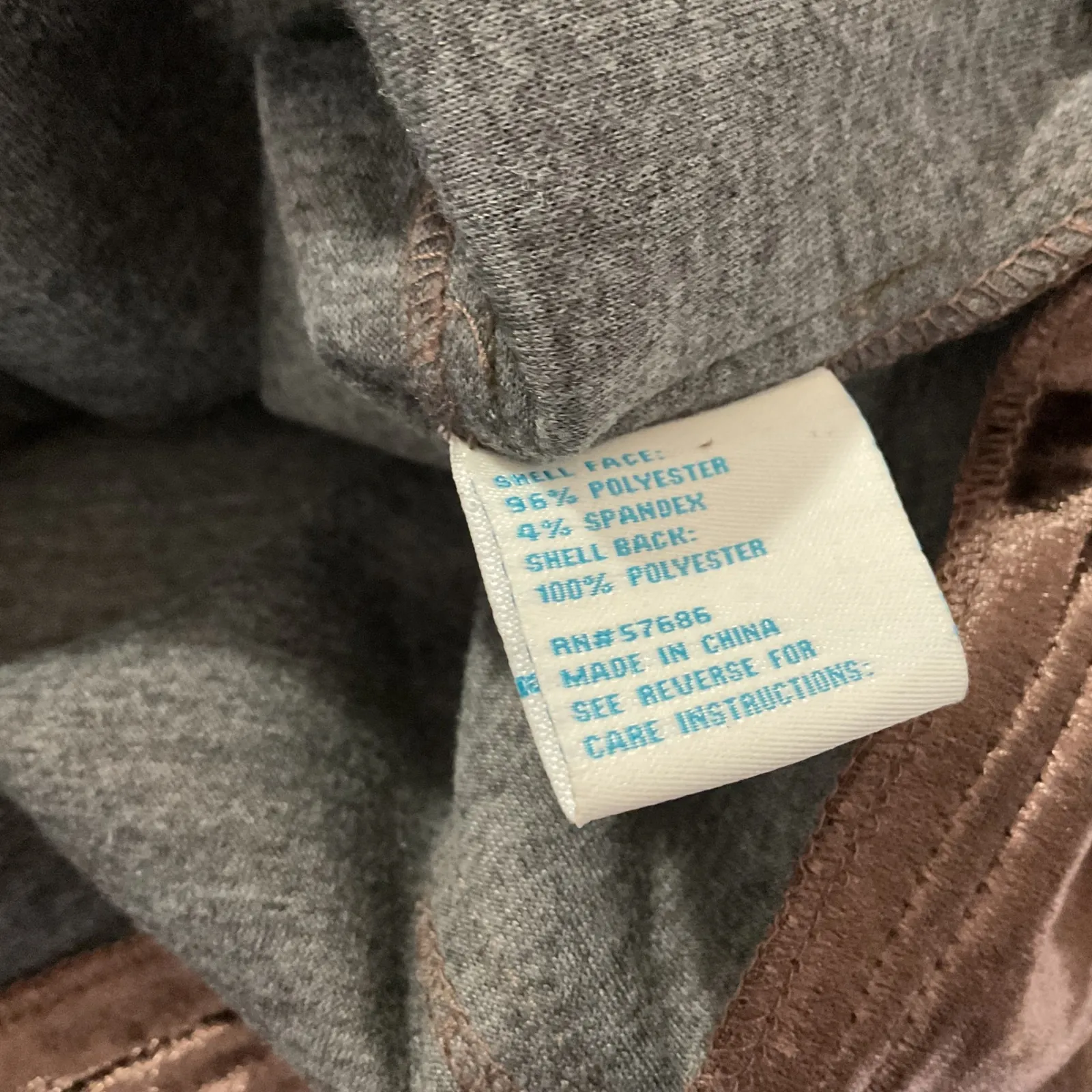 C&C California Crushed Velvet Moto Jacket Brown Size Small - Image 4