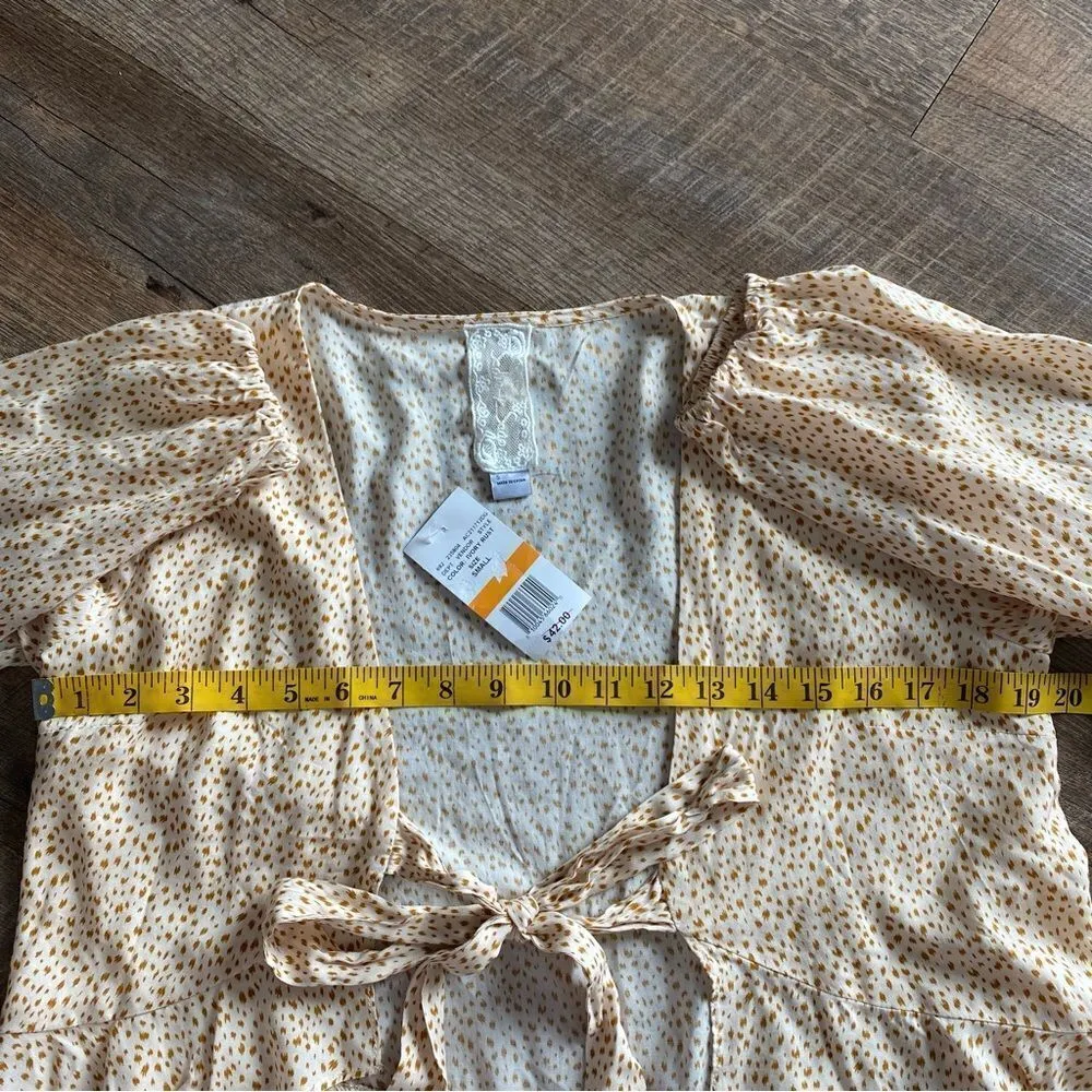 Sadie & Sage Top Ruffle Tie Front NEW Festival Sexy - Image 8