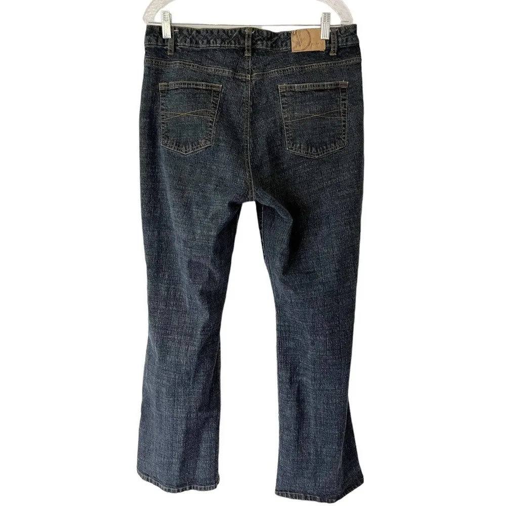 Rafaella RF Mid Rise Medium Wash Straight Leg Stretch Denim Jeans Womens Size 16 - Image 2