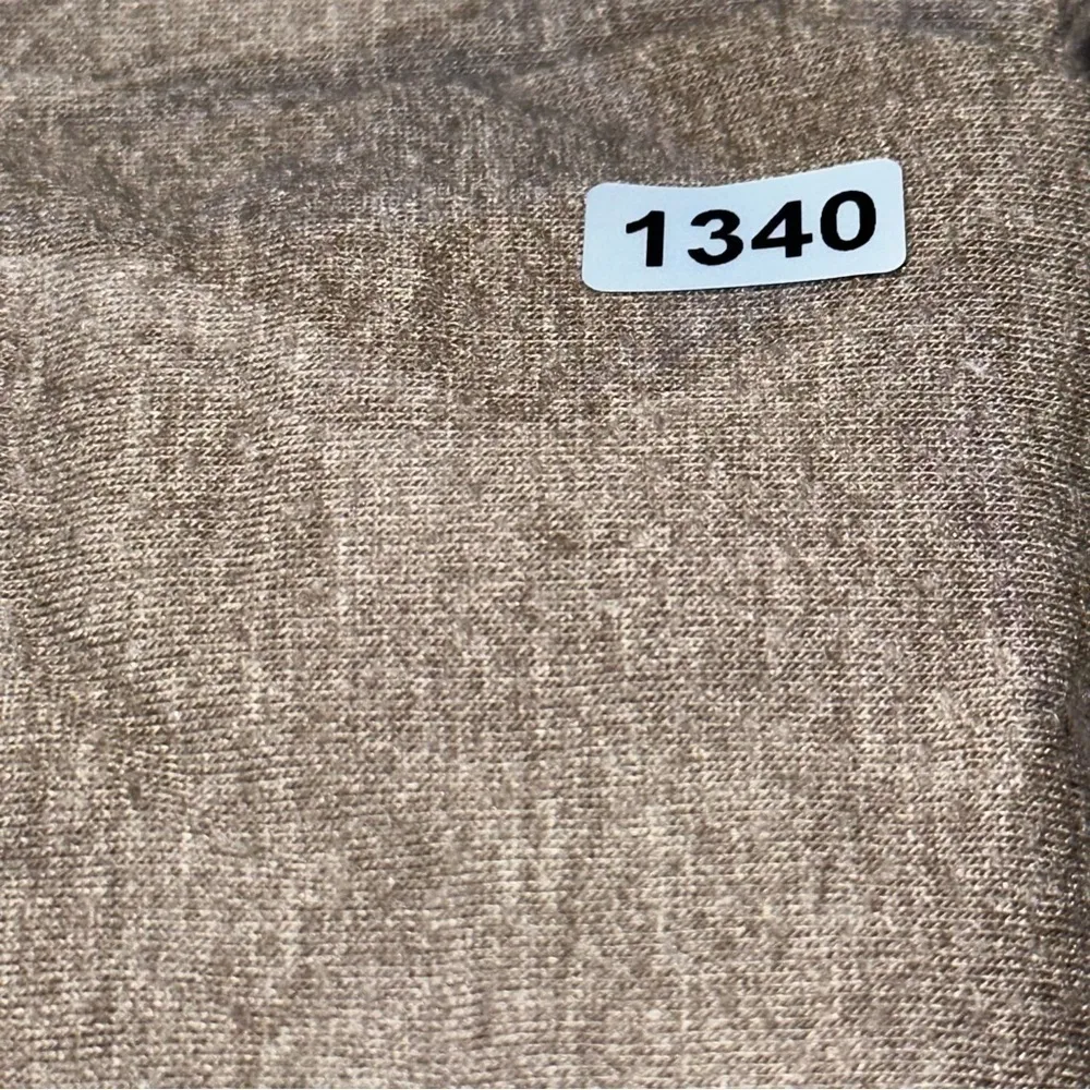 LaRok Vintage Women’s Size S Heathered Tan Beige Super Soft Ruched Calf Leggings - Image 8