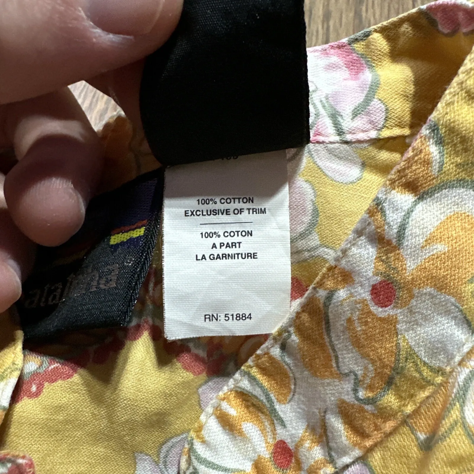 Vintage Patagonia Pataloha Shirt Women's SZ M Yellow Floral Y2K Button COTTON - Image 4