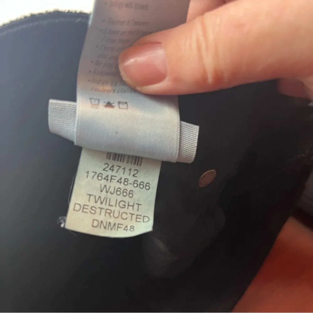 Paige Verdugo Ankle Womens SZ 27 Black Twilight Distructed Denim Jean Distressed - Image 5