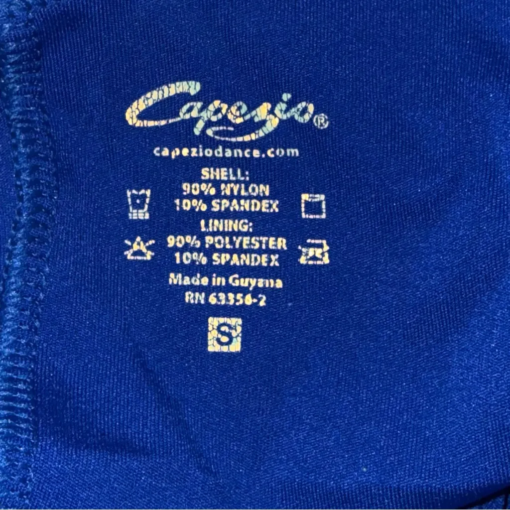 Capezio  Women’s Team Basics Blue Camisole Leotard with Adjustable Straps Small - Image 3