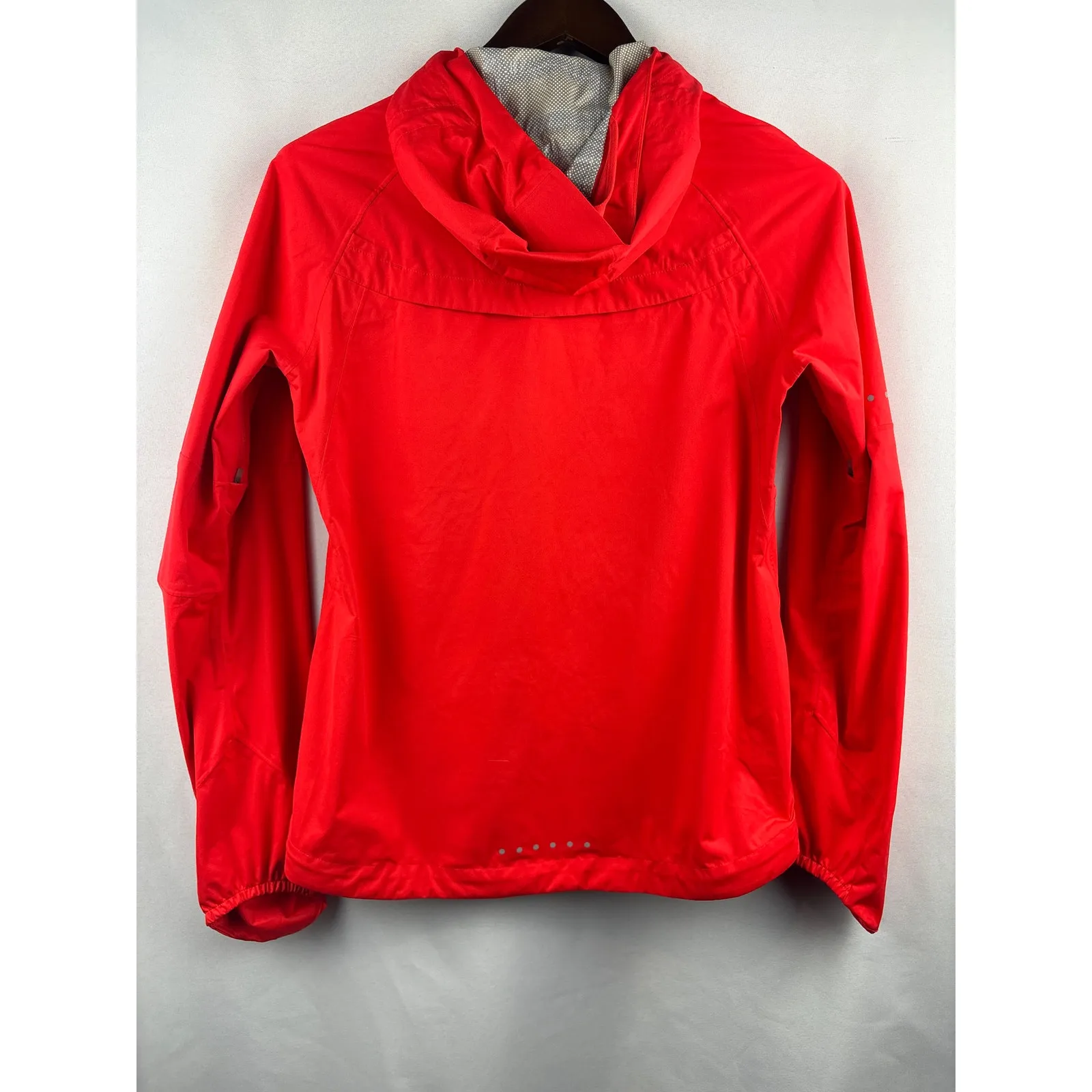 Women’s Nike Small Bright Red Hooded Windbreaker - Image 3