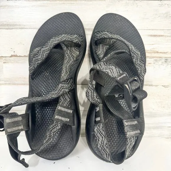 Chaco Z/2 Classic Sandals Vibram Soles Black Grey Zig Zags Womens 9 - Image 2