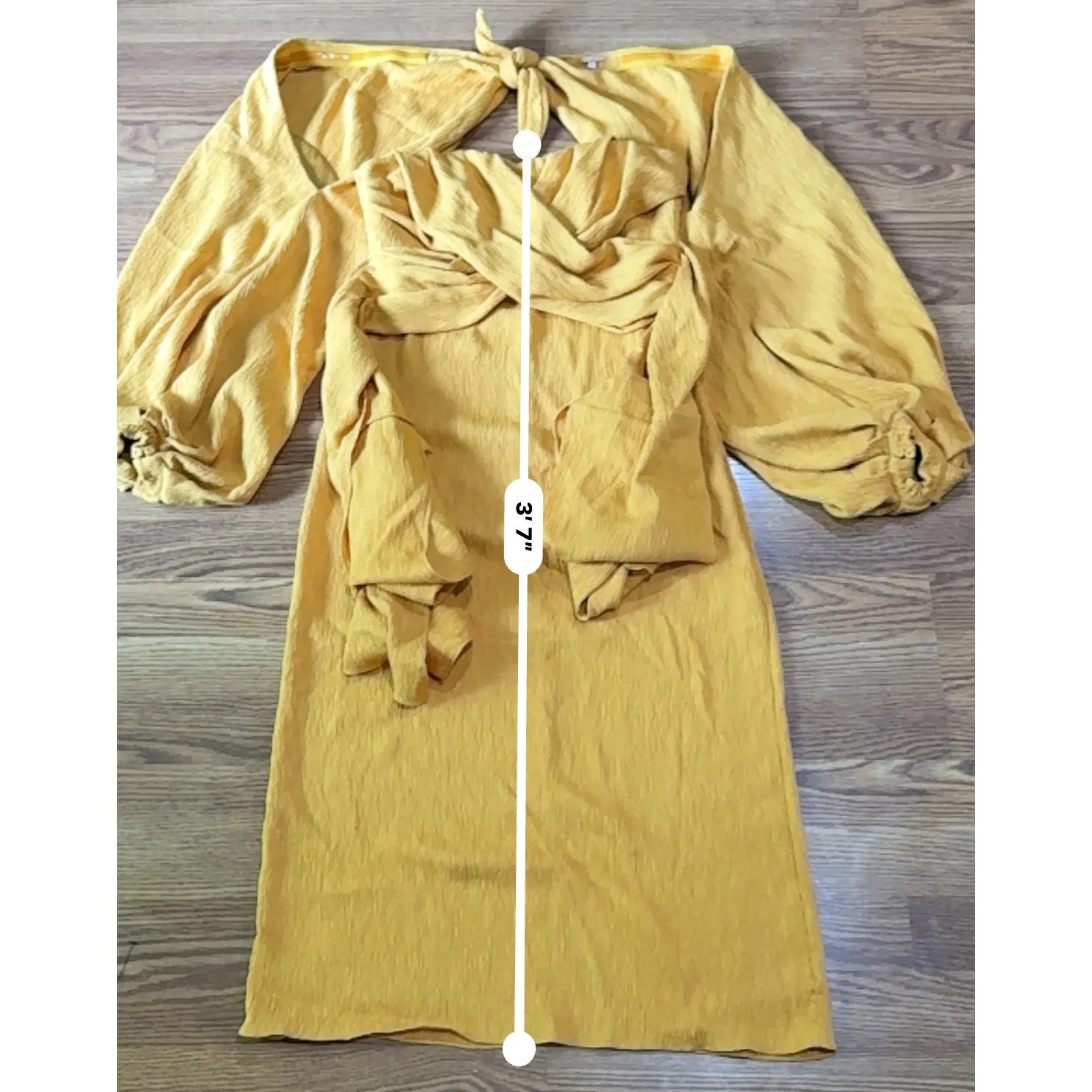 JOHANNA ORTIZ LUNA MIEL CRÊPE MIDI DRESS IN YELLOW size 8 Size M - Image 6