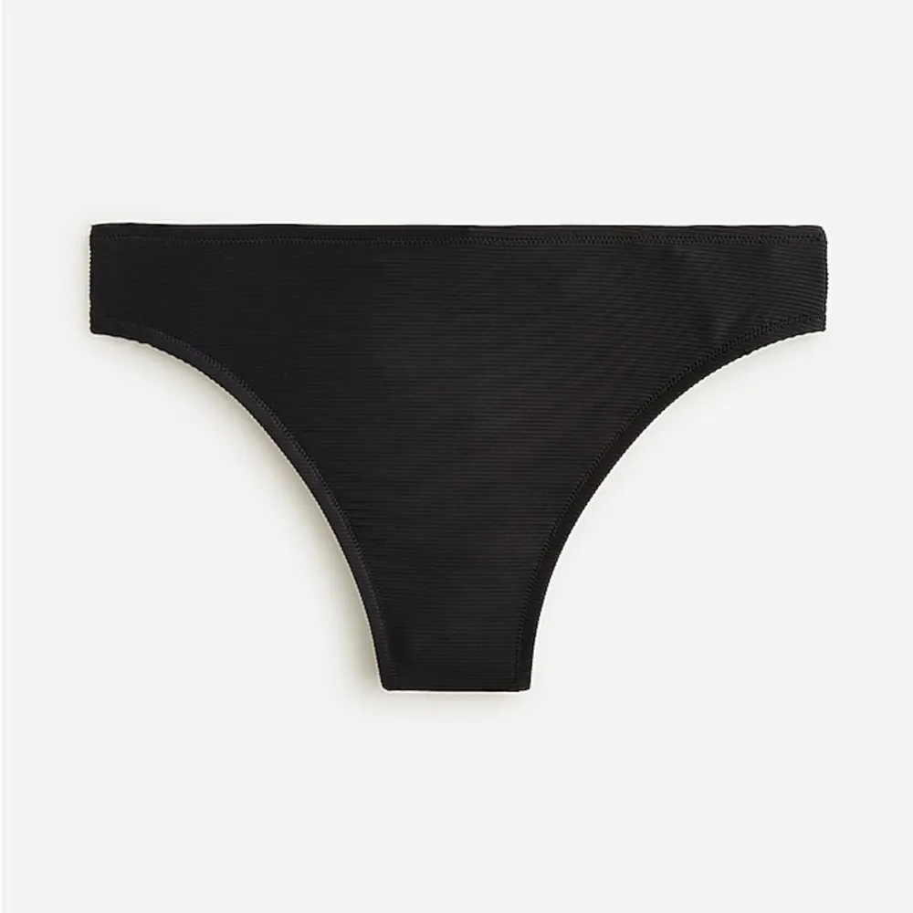 J Crew Ribbed High Rise Cheeky Bikini Swim Bottom Black 3X (22-24) NWT - Image 3