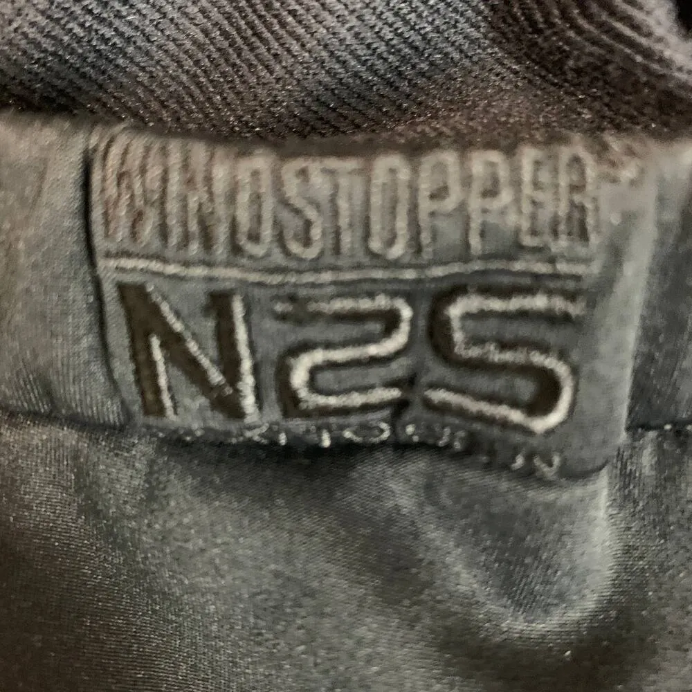 Black Track Pants MEDIUM Zip Ankle Pockets Thick Jersey 31" Inseam Vintage 80s - Image 8