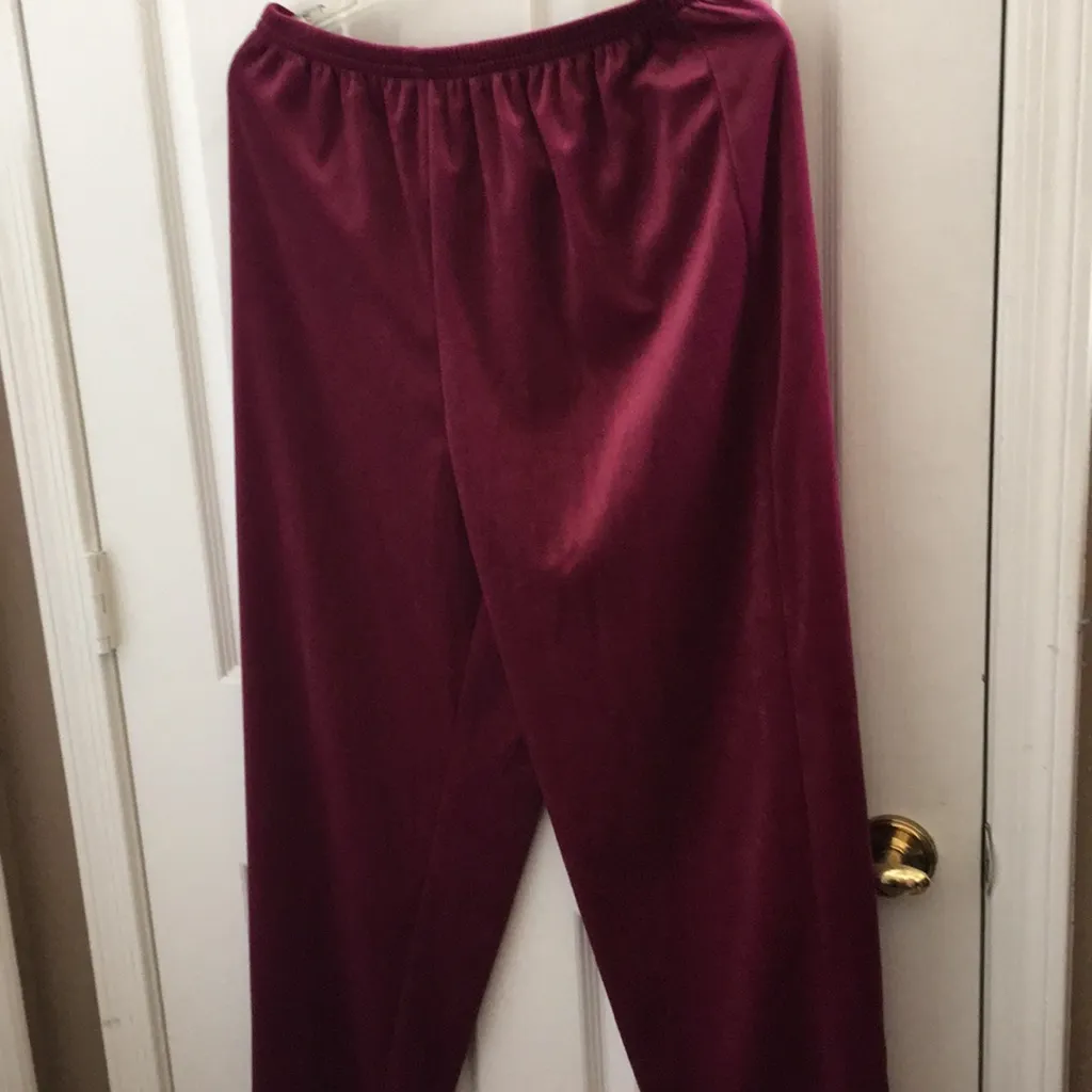 FINAL MARKDOWN Ladies Blair velour slacks set large petite - Image 4