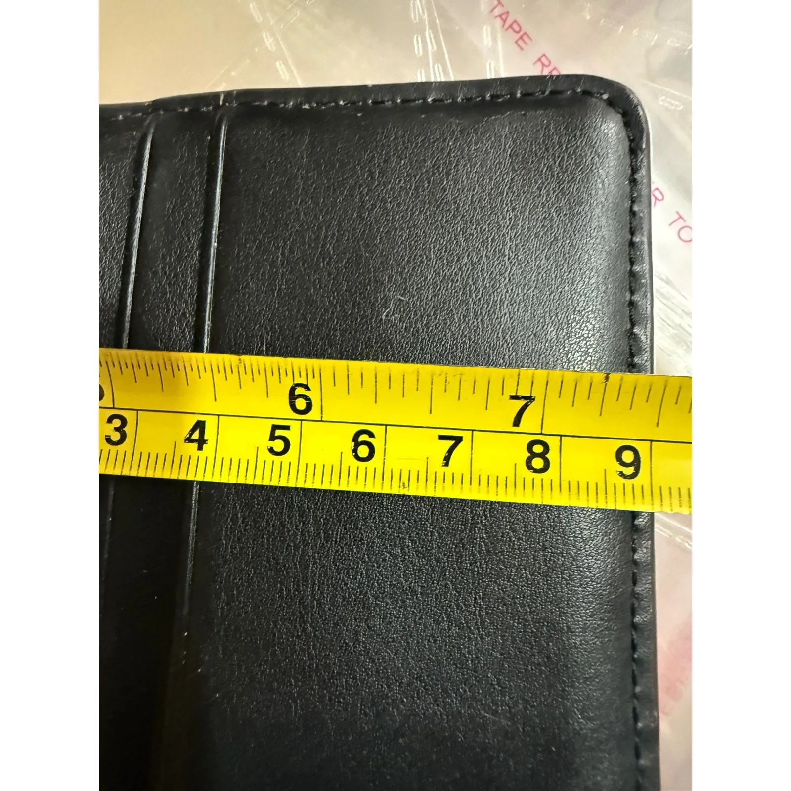 Marc Jacobs Beige Leather Wallet Snap Closure Card Holder Zip Pocket - Image 9