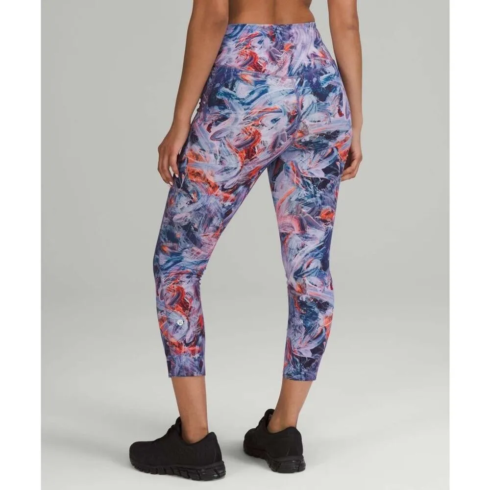 Lululemon Women's‎ Plus Size 20 Blue/Purple High-Rise Crop Leggings 23" - Image 2