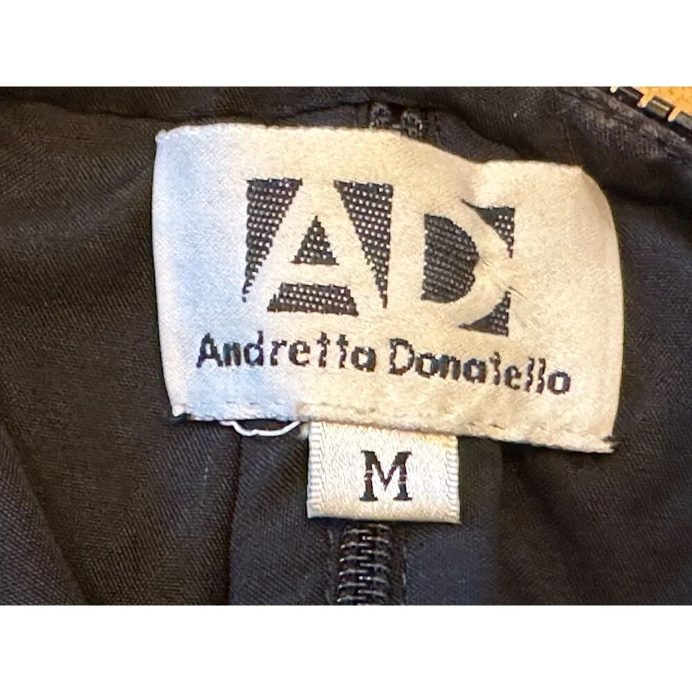 Vintage Andretta Donatello 100% Silk Beaded Black and White Top Size Medium - Image 5