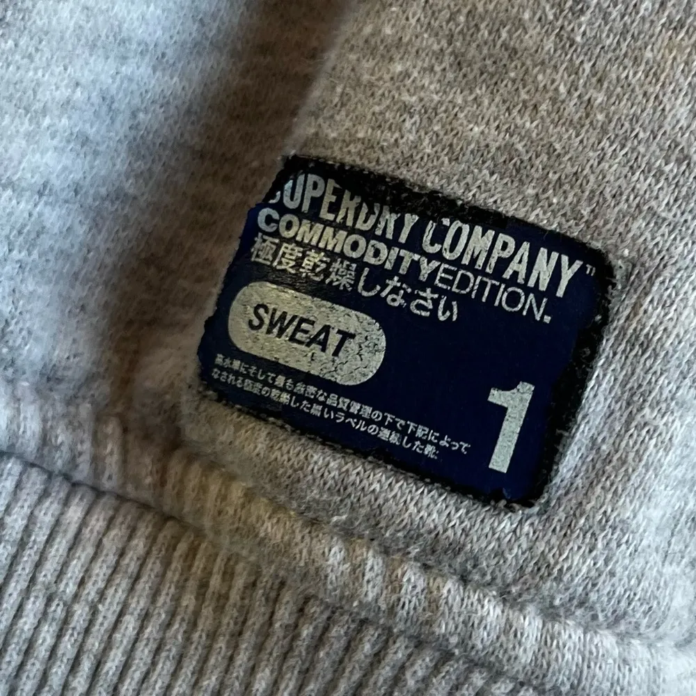 Superdry Full Zip Sweatshirt Medium Gray World Map Womens Unisex Globe Travel - Image 9