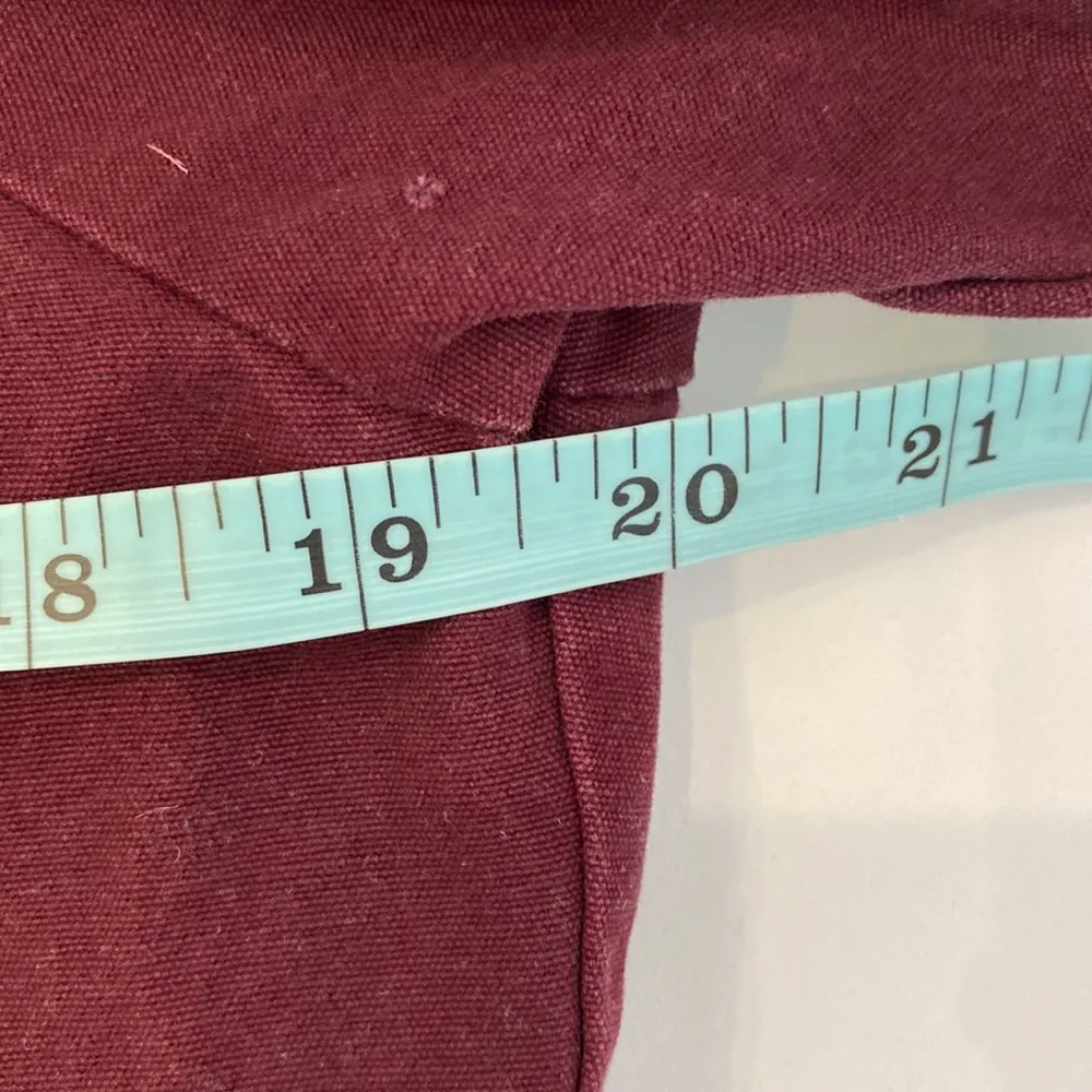 Brandy Melville Burgundy Zipper Long Sleeve Bomber Jacket Sz Lg Cotton Women’s - Image 10