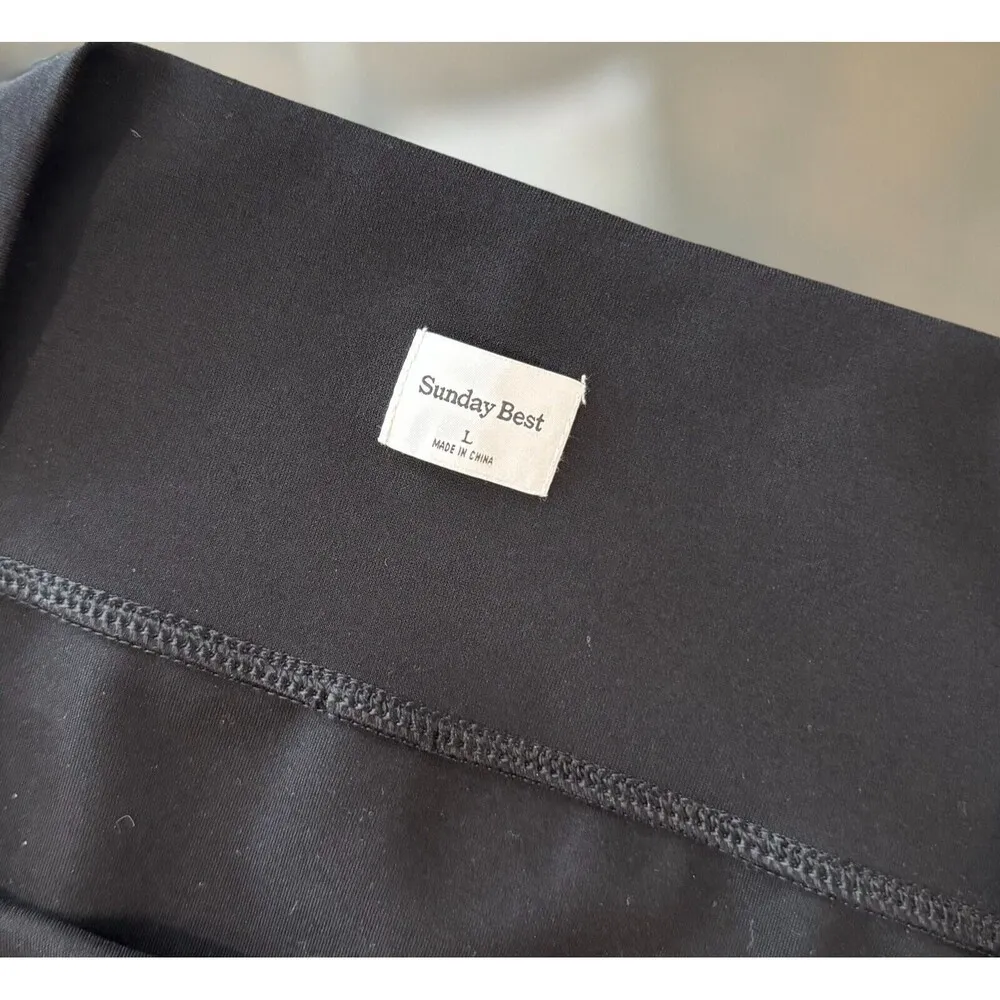 Aritzia Sunday Best Womens Skirt Black Micro Mini Hipster Fitted Stretch Large - Image 5