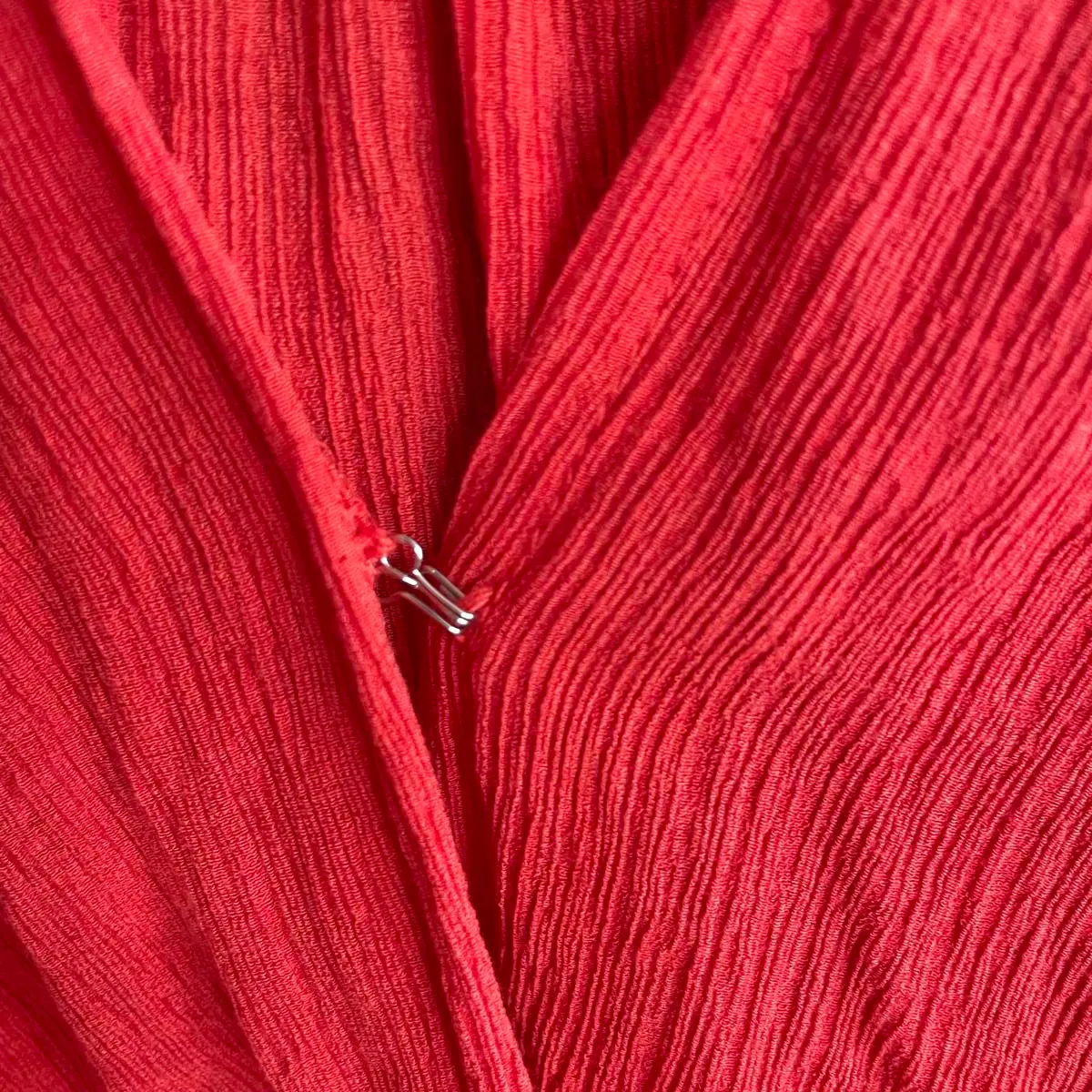 Free People Check On It Wrap Top Blouse Bohemian Balloon Sleeve Women Size Small - Image 4