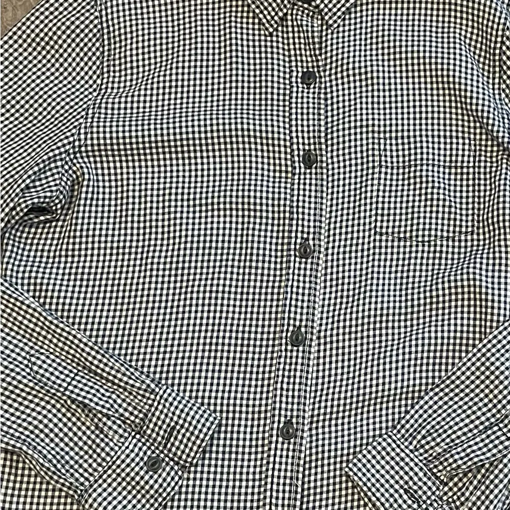 Ralph Lauren vintage brand blue and white gingham button down shirt 90s size L Size L - Image 3