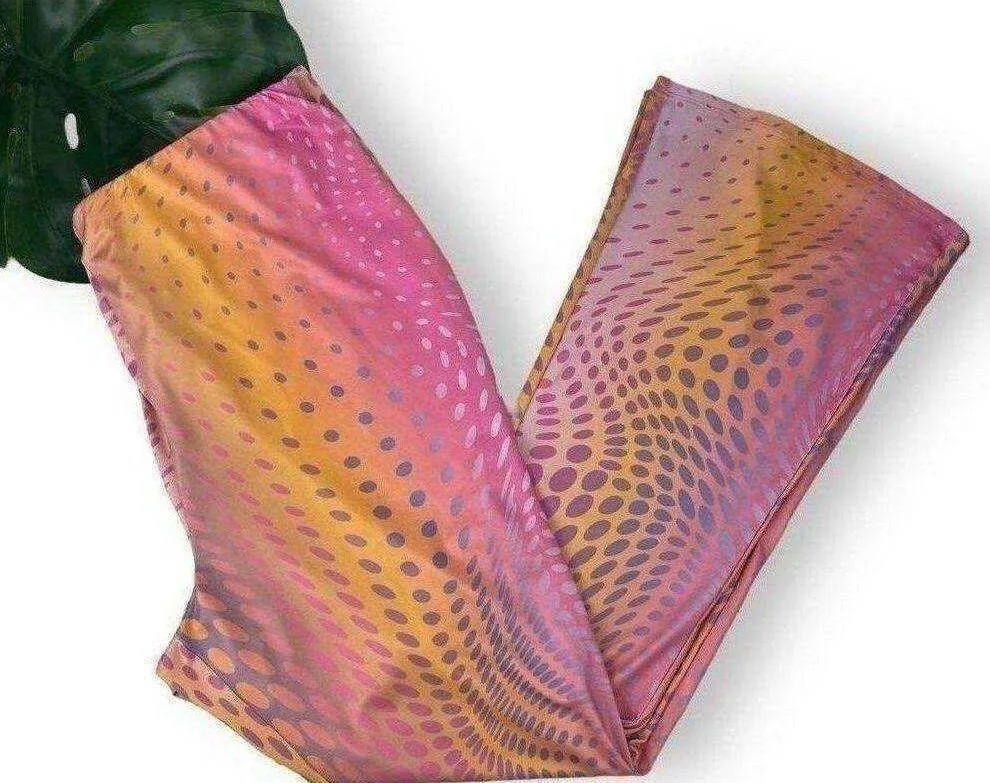 Disco Ombre Sunset Flare Leggings in Stretch Jersey - Image 6