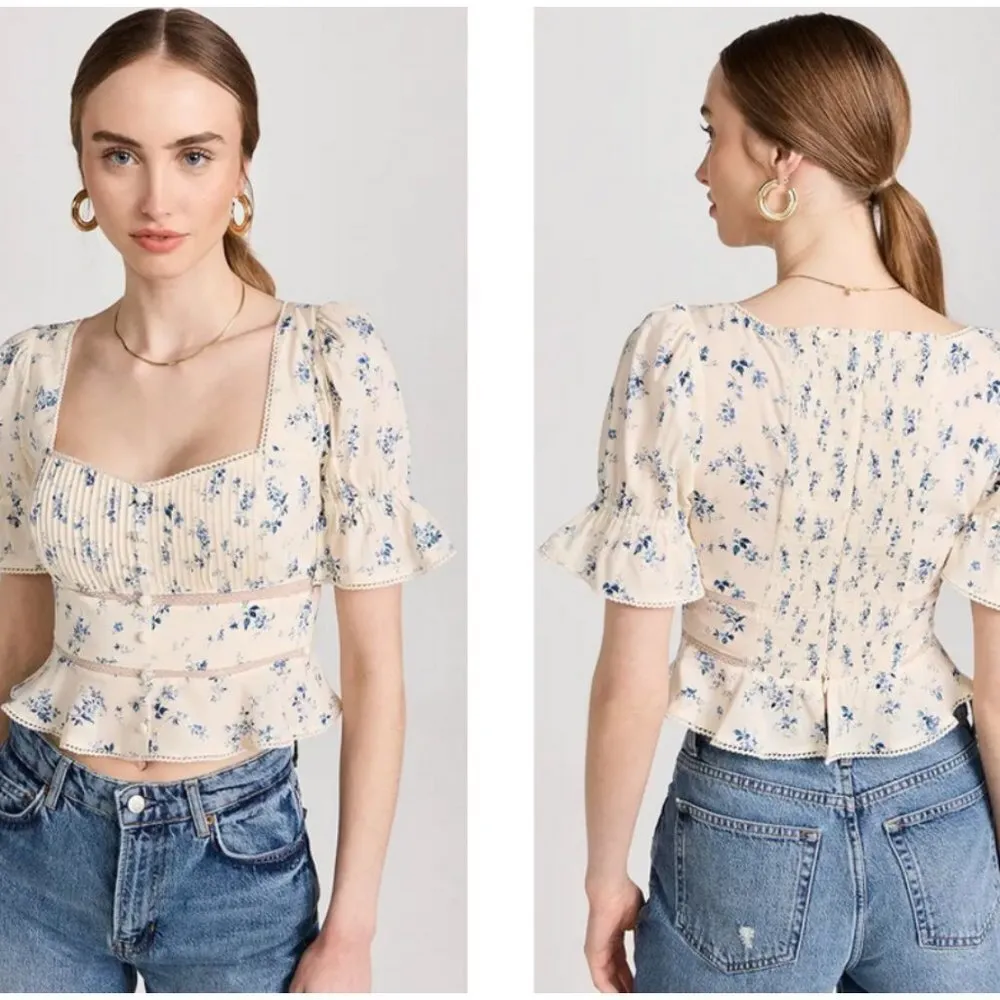 💕REFORMATION💕 Daphne Top ~ Orlaya Floral Print 10 NWT - Image 8