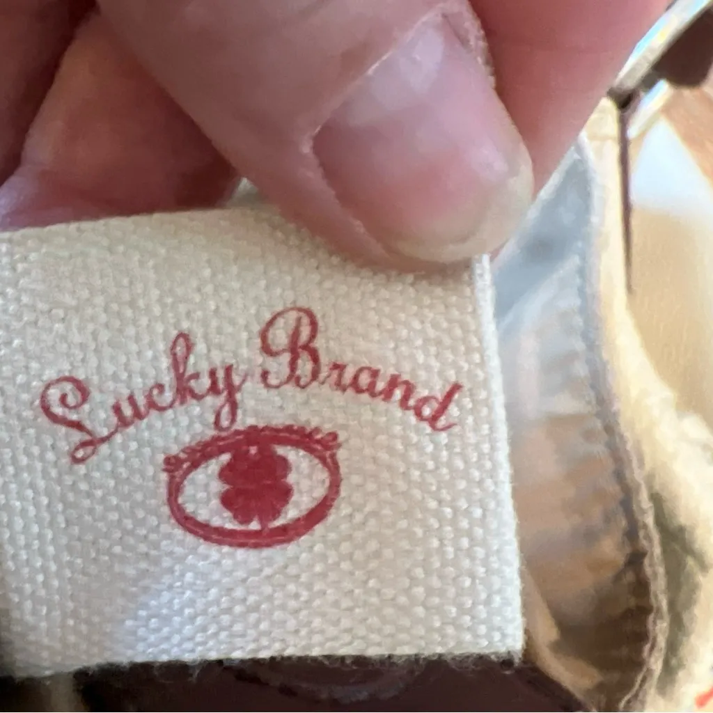 Lucky Brand Off White Cream Leather Hobo Shoulder Bag Y2K - Image 14