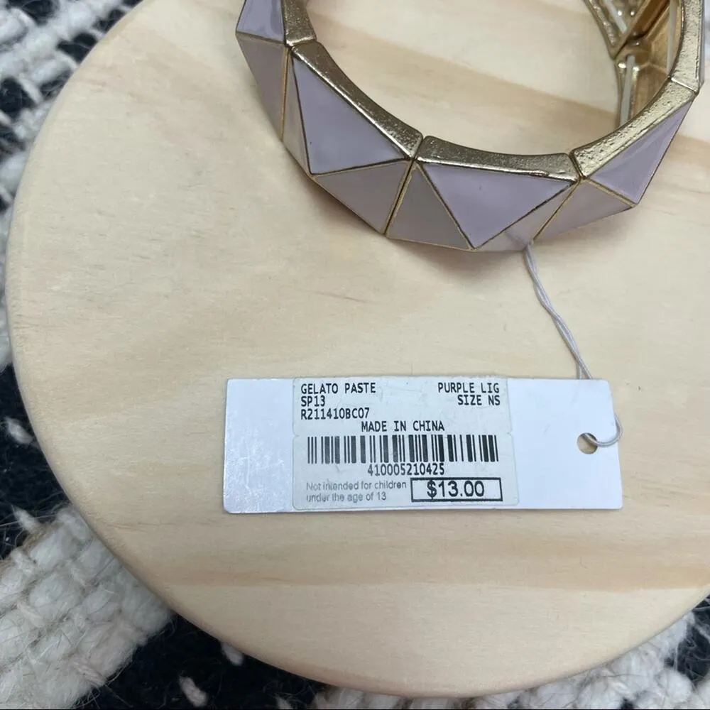 BNWT! CHARMING CHARLIE Lilac Rhinestone Bracelet - Image 4