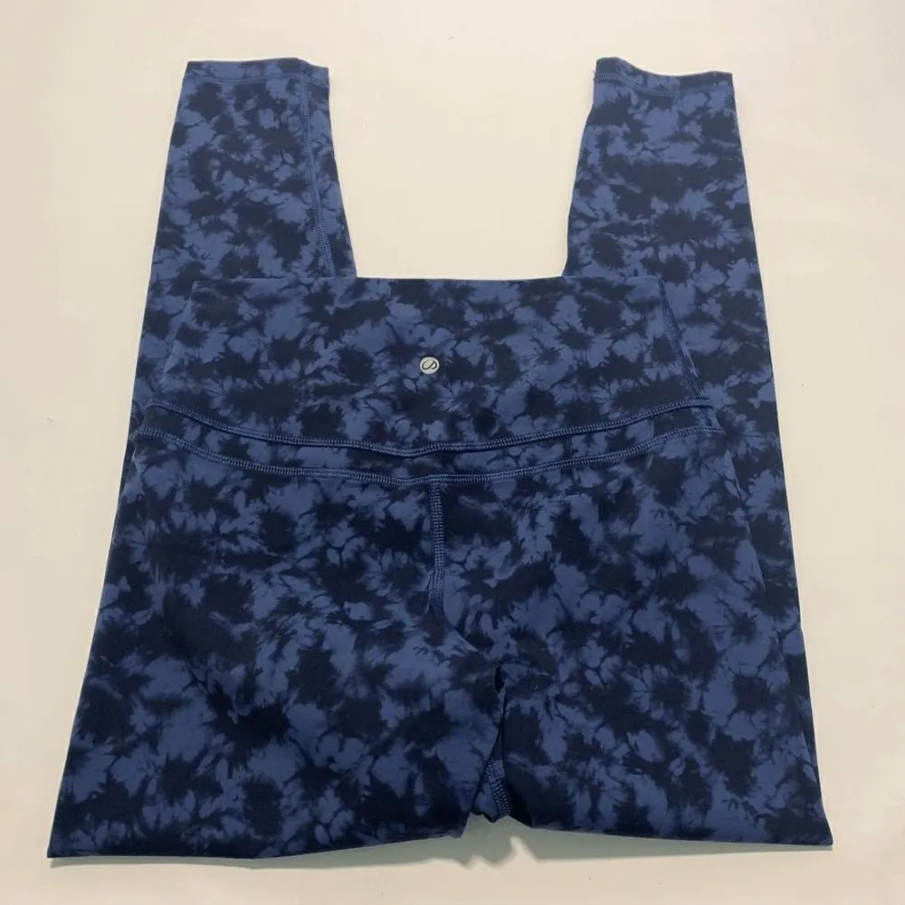 Tie Dye Navy and Blue Legging Size Medium - Image 2