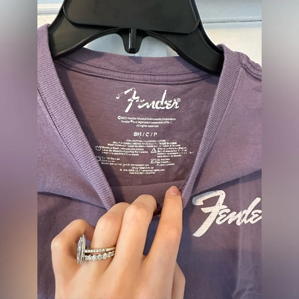 Purple Fender Cropped Tee - Image 2