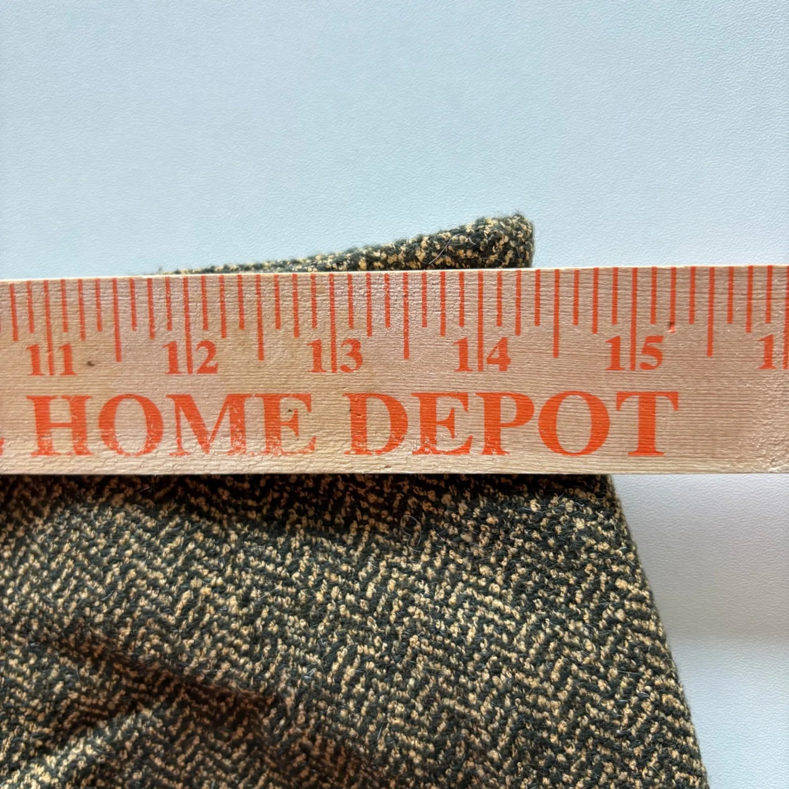 Jax Herringbone Skirt Wool Blend Career Pencil Knee Length Classic Style Green Size 8 - Image 5