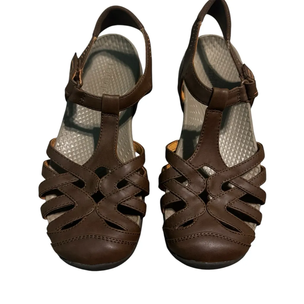Barestraps Brown Women's Feena Fisherman Cut Out Sandals with Adjustable Straps Size 8 - Image 4