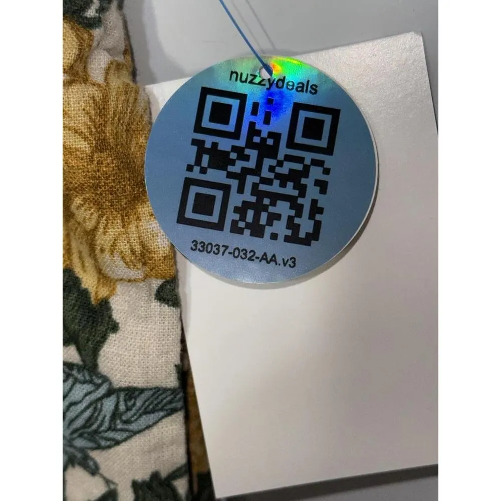 NEW Abercrombie & Fitch Green Yellow Blue Linen Floral Low Rise Shorts Size XXL - Image 8