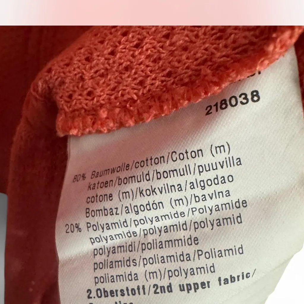 Basler Textured Coral Blazer Orange Size M - Image 6