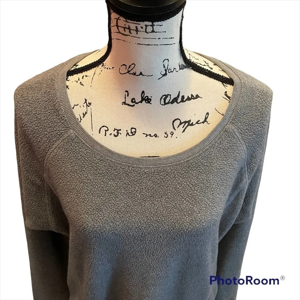 Mossimo Supply Fleece Tunic Sweatshirt Gray Size Small Pockets Oversized casual Purple Size M - Image 2