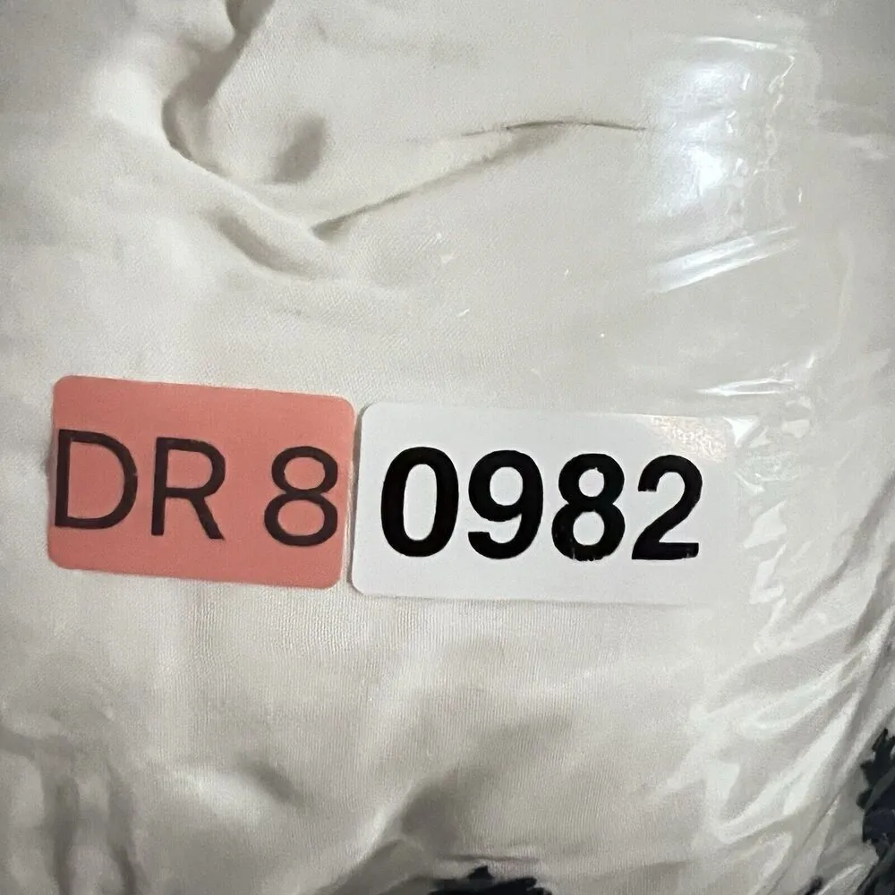 Polagram Ivory embroidered chinched floral short sleeve tie maxi dress size S - Image 4