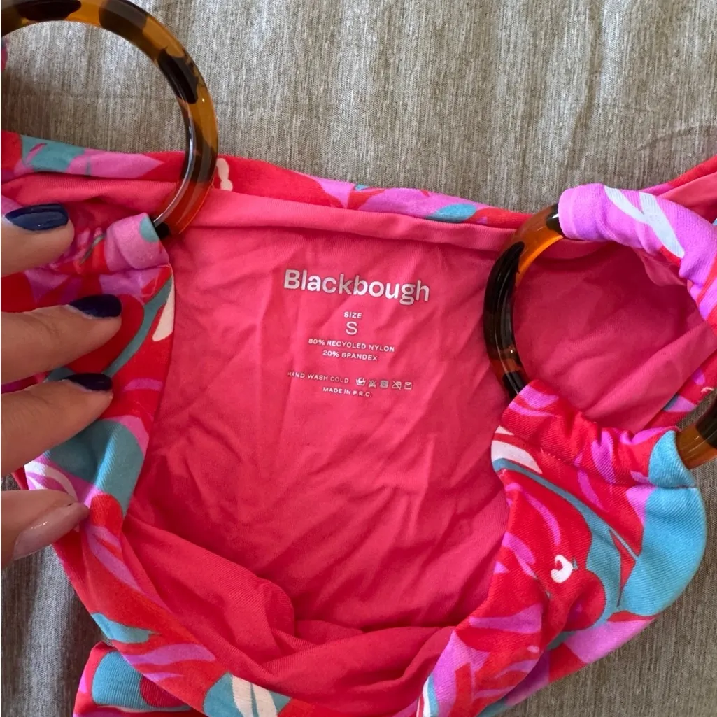 Vibrant Pink and Blue Bikini Set - Image 3