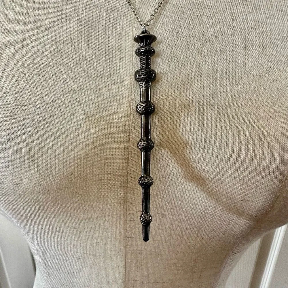 Magic wand grey pendant necklace Gray - Image 2