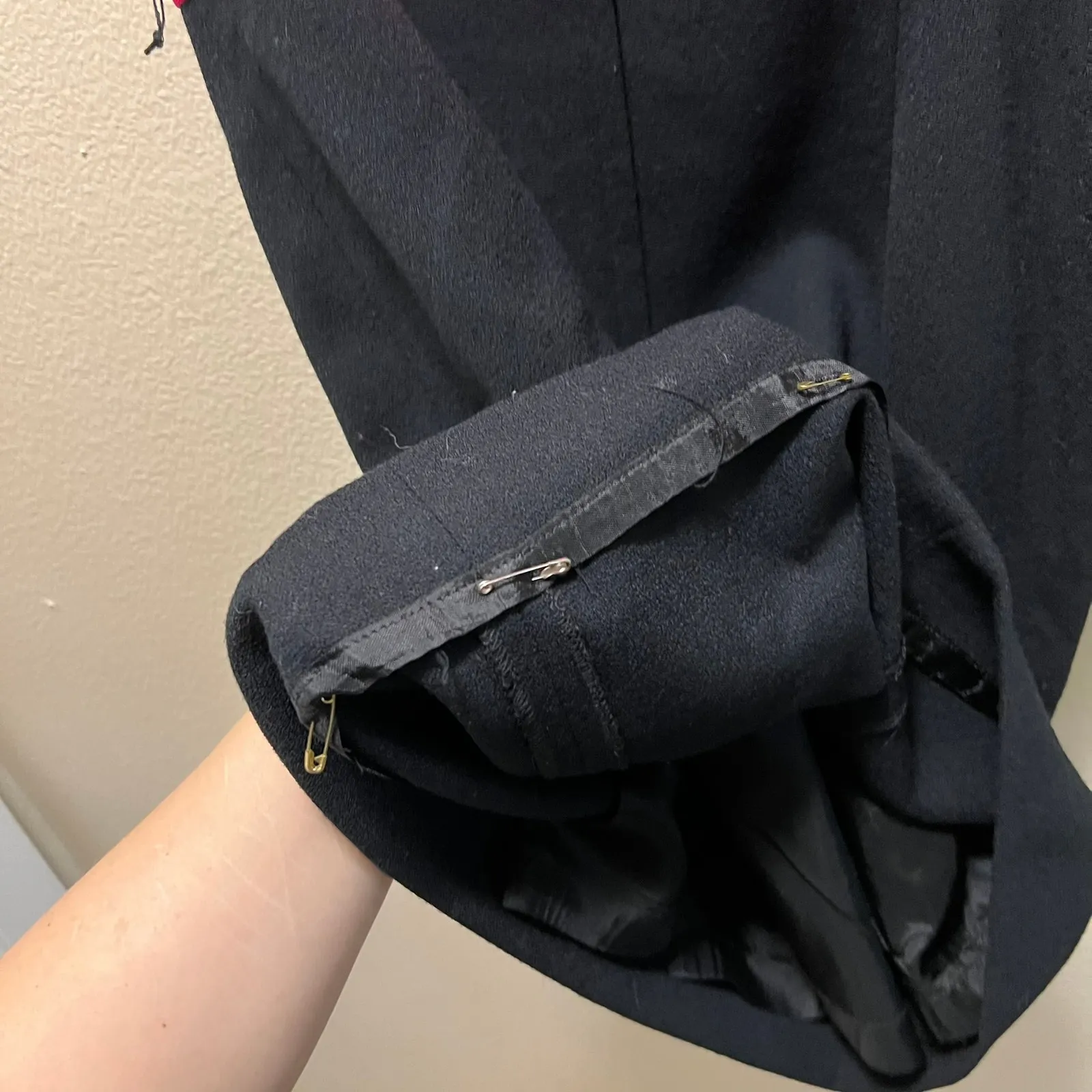 Rickie Freeman For Terijon Saks Fifth Avenue Wool Bodycon Dress Pink Sz 4 - Image 7