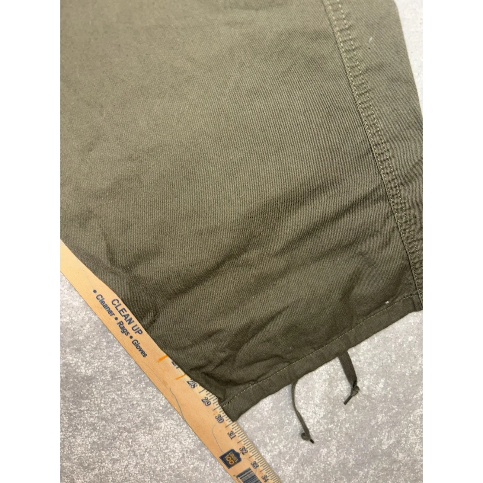 Levis 94 Baggy Cargo Pants Womens 28 Wide Leg Army Green Skater Grunge Military - Image 10