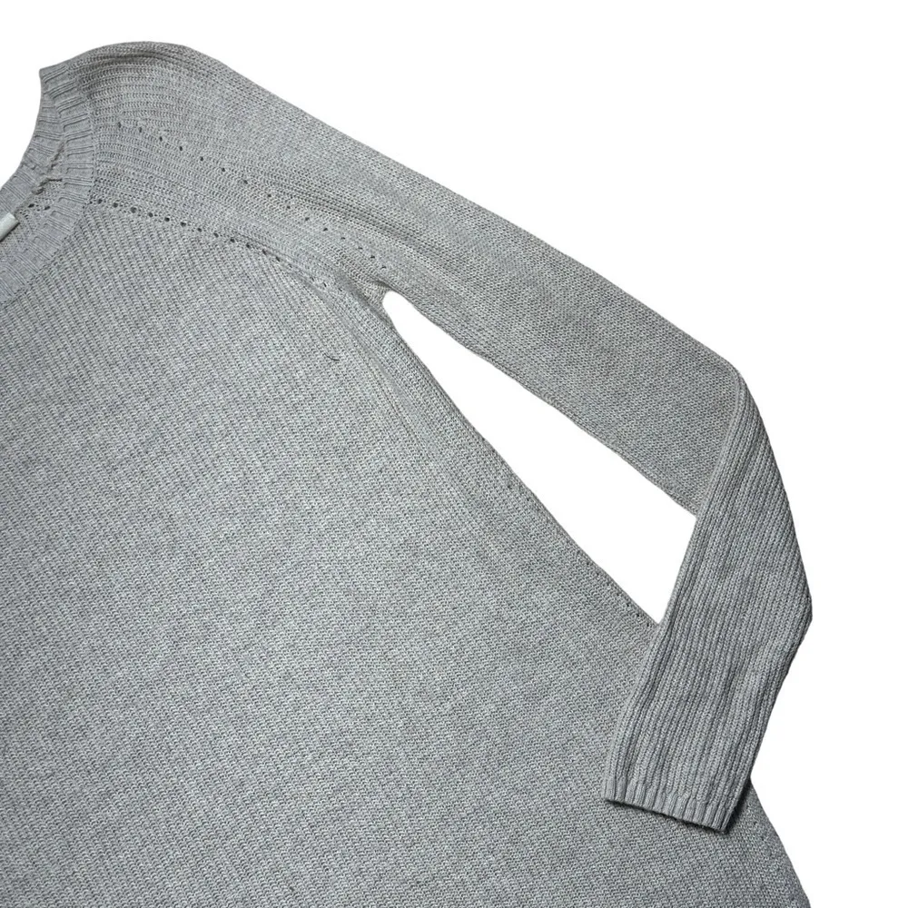 Moth Anthropologie Cream Long Sleeve Knit Hi-Low Tunic Pullover US XS - Image 3