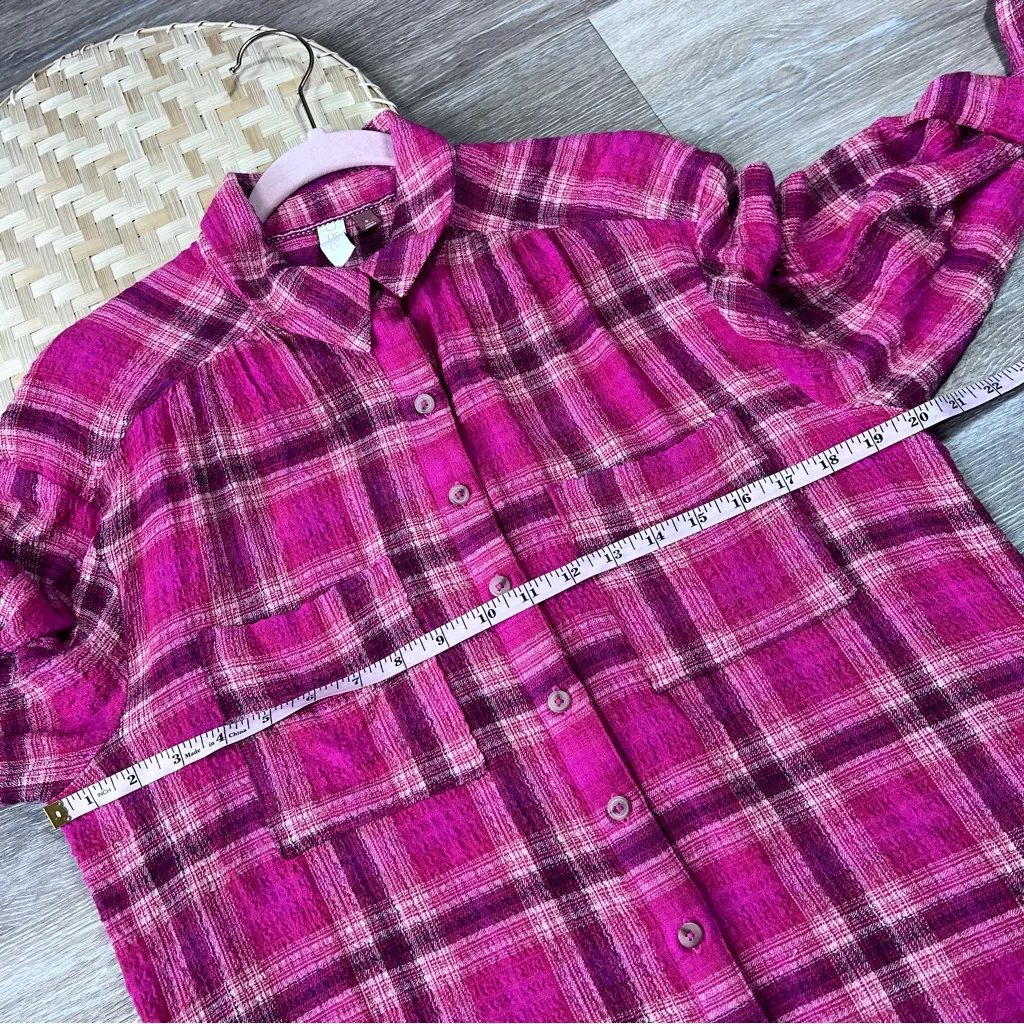 Anthropologie pilcro seamed plaid button down shirt - Image 5